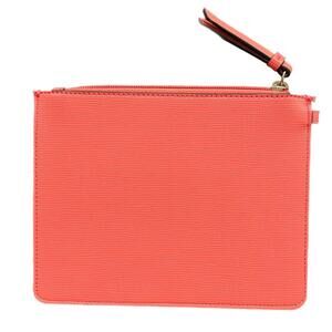 Vegan Leather Wallet in Coral
